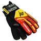 Перчатки вратарские профессиональные с защитой пальцев SOCCERMAX GK-4321 размер 9 желтый-красный - изображение 2