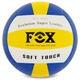 Мяч волейбольный FOX FEL-8500-VB №5 PU белый-желтый-синий - изображение 1