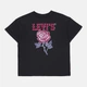 Подростковая футболка для девочки Levis Lvg Oversized Western Roses Tee 4EL553-G52-LR 146-152 см (12A) Черная (3666643113421) - изображение 5
