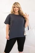 Базова жіноча футболка Fashion 54/56 графіт - зображення 3