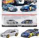 Zestaw Hot Wheels Premium Car Culture 2-Pack Subaru Impreza WRX & 16 Subaru Impreza STI 1/64 Diecast Car (0194735102457) - obraz 1