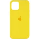 Чехол Fiji Silicone Case для Apple iPhone 12 Pro бампер накладка Full Soft Yellow - изображение 1