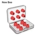 Амбушюри для наушников пенные с эффектом памяти New Bee NB-F3 6 пар Red (NB-F3 Red) - изображение 3