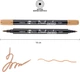 Набор двусторонних маркеров акварельных Santi Brush Marker SWB-28 6 шт Песочных (391084) - изображение 3