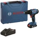 Шуруповерт-дриль ударна акумуляторна Bosch gsb 183-li 18в 1х2А·год 21-56Нм 374-1815об·мін кейс 1.2кг 0.601.9k9.101 - зображення 1