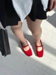 Женские балетки ShoesBand Красные натуральная замша 40 (26,5 см) (S99811-2) - изображение 4