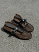 Женские балетки ShoesBand Черные из текстильной сетки с кожей с перфорацией 37 (24 см) (S98081) - изображение 9
