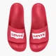Мужские шлепанцы для пляжа Levi's 763261387 44 (11) 27.7 см Красные (1159810669) - изображение 4