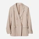 Пиджак классический удлиненный женский Uniqlo 407350917 M Бежевый (1159811564) - изображение 9
