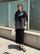 Юбка миди летняя прямая женская Uniqlo 167123728 M Черная (1159811501) - изображение 7