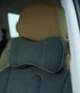 Автомобільна подушка під шию та голову з натуральноі алькантари. Сірий. - зображення 2