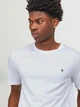 Футболка хлопковая длинная мужская Jack & Jones 12245087 S Белая (5715427285064) - изображение 4