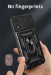 Протиударний чохол Armor Ring + захиcт камери для Motorola Moto E13 case Simon чорний - зображення 5