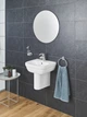 Дозатор для рідкого мила GROHE Essentials настінний на 160мл скляний хром (40448001) - изображение 6