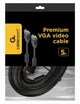 Кабель Cablexpert (CC-PPVGA-5M-B) VGA-VGA HD15M/HD15M с 2-мя фер. кольцами, черный, 5м - изображение 5