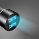 Автомобильное зарядное устройство SkyDolphin SZ02 Aluminium (2USB, 2.4A) Black (AZP-000074) - изображение 9
