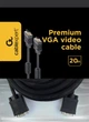 Кабель Cablexpert (CC-PPVGA-20M-B) VGA-VGA HD15M/HD15M с 2-мя фер. кольцами, двойной экран, черный, 20м - изображение 6