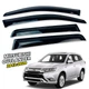 Дефлекторы окон (ветровики) для Mitsubishi Outlander 2012-2020 накладные (DEFL) Q2 - изображение 1