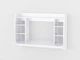 Стіл комп'ютерний навісний Forte Astrid 1100x750x485 Білий (id27-0000-43-white) - изображение 2