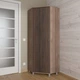 Шкаф кутовий для одягу Id27-1464 Ш 700 / В 1930 / Г 700 Дуб тютюну - зображення 1