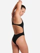 Купальник слитный женский Arena Team Swimsuit Swim Tech Solid 004763-550 32 Черно-белый (3468336643402) - изображение 2
