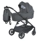Дитяча всесезонна коляска-книжка 2в1 ME 1126 GENESIS Asphalt Gray Сіра - зображення 1