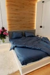 Постельное белье Сатин синий Двуспальный комплект NaviHome (1KS-BL) - изображение 1