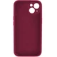 Чехол Fiji Silicone Case Full Camera для Apple iPhone 15 бампер накладка с защитой камеры Maroon - изображение 2