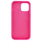 Чехол Fiji Silicone Case для Apple iPhone 12 бампер накладка Full Soft Hot Pink - изображение 2
