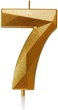 Свічка для торта Цифра 7 ромб золота 6 см (1373-7) - зображення 1