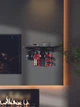Настенная доска-органайзер с полкой OfficePro WSO188 Black/Red - изображение 4