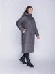 Жіноче зимове пальто великого розміру UF-fashion ЛР-177-1 64 сірий - зображення 2