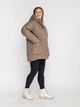 Жіноча зимова куртка великого розміру UF-fashion ЛР-175-1 52 мокко - зображення 2