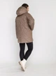 Жіноча зимова куртка великого розміру UF-fashion ЛР-175-1 52 мокко - зображення 3