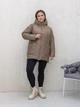 Жіноча зимова куртка великого розміру UF-fashion ЛР-175-1 52 мокко - зображення 4