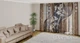 3D - Фото Тюль PHOTODECOR "Коричневий візерунок зі стразами" 1 кв.м - зображення 2