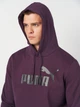 Худи утепленное мужское Puma Ess Big Logo Hoodie 58668717 XL Фиолетовое (4067981102266) - изображение 4