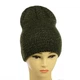 Женская шапка с люрексом One-size Хаки - изображение 2