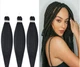 Канекалон Easy Braid однотонний чорний Довжина 65 см Вага 90 г Низькотемпературний 100-150°С 1#EZ - зображення 6