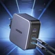 Зарядний пристрій Ugreen CD289 GaN 140W Gray + кабель Type-C 1.5 м (90549) - зображення 11