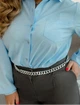 Рубашка plus size із софту вільного крою ST-Style 52561 62-64 Синя - зображення 3