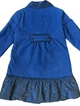 Детское зимнее пальто для девочки Blumarine baby 116 см Синее - изображение 3
