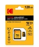 Карта пам`ятi MicroSDHC 128GB UHS-I/U3 Class 10 Kodak A2 R100/W50MB/s + SD-adapter - изображение 1