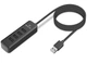 USB концентратор REAL-EL HQ-175, 4 порта, черный - изображение 1
