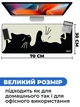 Ігрова поверхня (Килимок для мишки) SHLab Black and White Cat SHM-792 (70x30 см) (37046) - зображення 3