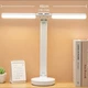 Настольная светодиодная лампа с подставкой для телефона (две лампы, LED, аккумуляторная, USB, 5Вт) - Белый - изображение 2