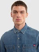 Сорочка джинсова чоловіча Big Star Derine 381 L Блакитна (5900714780456) - зображення 4