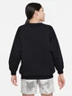 Подростковый теплый свитшот Nike G Nsw Club Flc Ovrszd Crew Lbr FD2923-010 147-158 см Black/White (0196607235232) - изображение 6