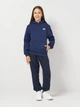 Детское теплое худи на флисе для девочки Nike K Nsw Club Flc Hdy Lbr FD3000-410 137-147 см Темно-синее (196607240434) - изображение 3