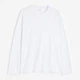 Лонгслив мужской H&M 1029317_бел M Белый (KZ2000001530832) - изображение 4